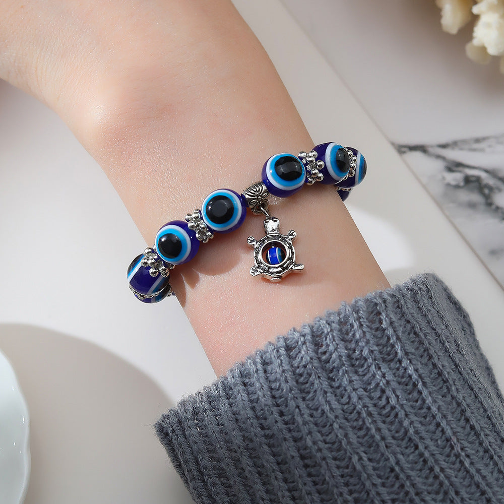 Wholesale Devil Eyes Blue Eyes Vintage Turquoise Bracelet